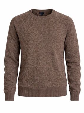 J Crew Factory wool blend brown crewneck sweater, XXL
